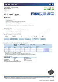 VLB10050HT-R30N Datasheet Cover