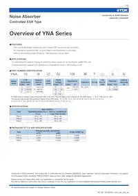 YNA18B2M0G105M 데이터 시트 페이지 2