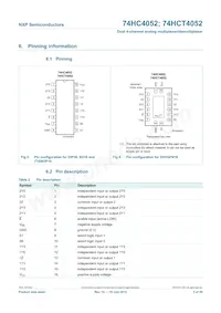 74HC4052N Datasheet Page 5