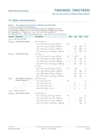 74HC4052N Datasheet Page 8