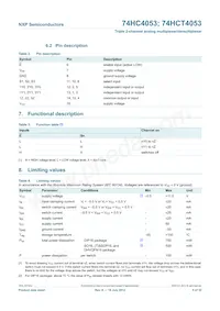 74HCT4053N Datasheet Page 5