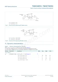 74HCT4053N Datasheet Pagina 13