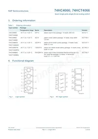 74HCT4066N Datasheet Page 2