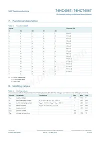 74HCT4067BQ Datasheet Page 7