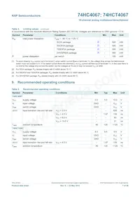74HCT4067BQ Datasheet Page 8