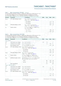 74HCT4067BQ Datasheet Pagina 12