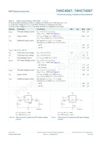 74HCT4067BQ Datasheet Pagina 13