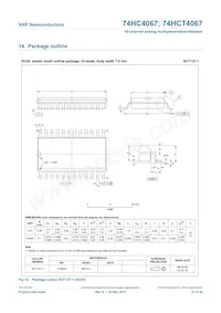 74HCT4067BQ Datasheet Pagina 22