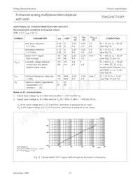 74HCT4351N Datasheet Page 14