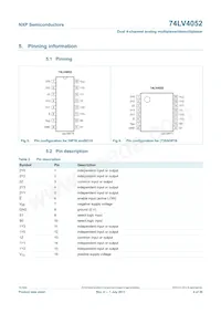 74LV4052N Datasheet Page 4