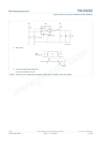 74LV4052N Datasheet Pagina 17