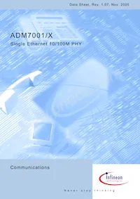 ADM7001X-AC-R-1 Datenblatt Cover