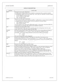 AK2301 Datasheet Pagina 12