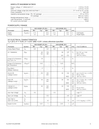 ALD4201PCL Datasheet Page 2