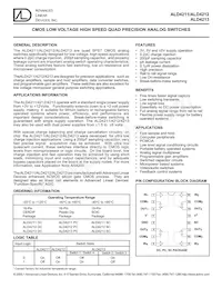 ALD4211PCL Datasheet Cover