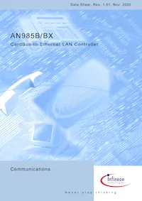 AN985BX-BG-T-V1 Datasheet Copertura