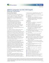 AR8035-AL1B-R Datasheet Copertura