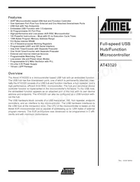 AT43320-AC Datenblatt Cover
