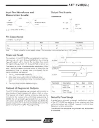 ATF16V8BQL-15XI Datasheet Page 5