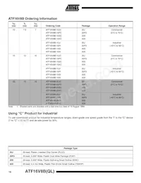 ATF16V8BQL-15XI Datasheet Page 16