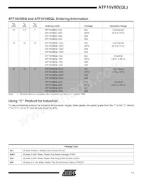 ATF16V8BQL-15XI Datenblatt Seite 17