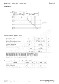 BU4051BC Datasheet Page 3