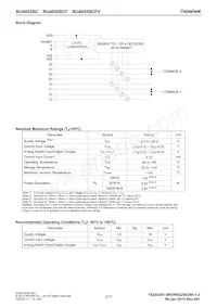 BU4052BC Datasheet Page 3