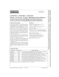 CD4053BCMX Datenblatt Cover