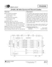 CS4228A-KSZR Datasheet Cover