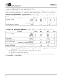 CS4228A-KSZR Datasheet Page 4