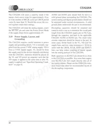 CS4228A-KSZR Datasheet Pagina 20