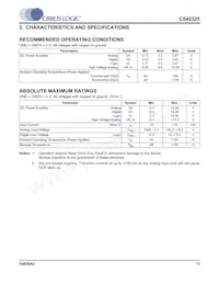 CS42325-CQZR Datasheet Page 13