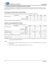 CS42416-CQZ/C1 Datasheet Page 6