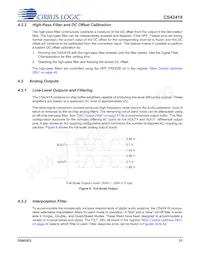 CS42418-CQZ/C1 Datasheet Pagina 21