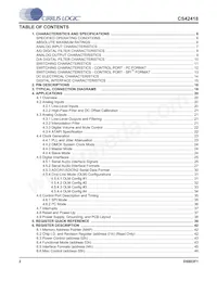 CS42418-DQZR Datasheet Page 2