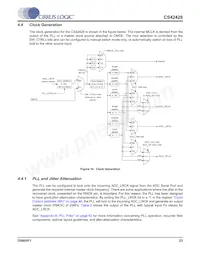 CS42428-DQZR數據表 頁面 23