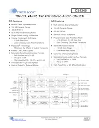 CS4245-DQZR數據表 封面