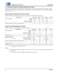 CS42518-DQZR Datasheet Page 6