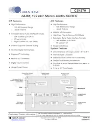 CS4270-DZZR Datasheet Cover