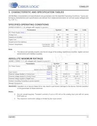 CS42L51-DNZR Datasheet Page 11