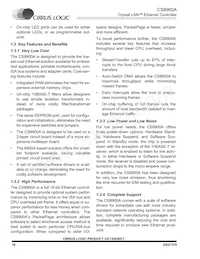 CS8900A-IQ3ZR Datasheet Pagina 10