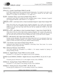 CS8900A-IQ3ZR Datasheet Page 16