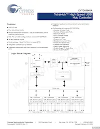 CY7C65640A-LFXCT Datasheet Cover