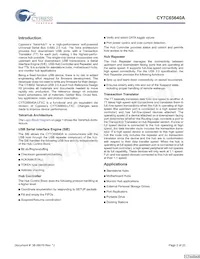 CY7C65640A-LFXCT Datenblatt Seite 2