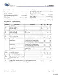 CY7C65640A-LFXCT Datasheet Page 17
