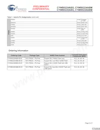 CYWB0226ABM-BVXIT Datasheet Pagina 6