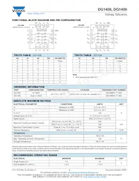 DG1408EN-T1-GE4 Datasheet Page 2