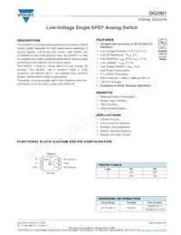 DG2001DV-T1-E3 Datasheet Cover