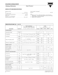 DG2005DQ-T1-E3 Datasheet Page 2