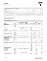 DG2012DL-T1-GE3 Datasheet Pagina 2